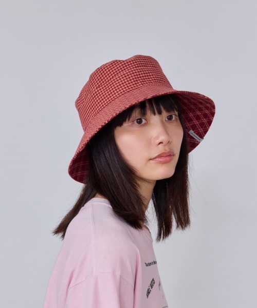 OVERRIDE(オーバーライド)の「OVERRIDE COTTON LINEN HAT SGP / オーバーライド(ハット・レディース・ブラック/ピンク/イエロー/ベージュ・L 59cm/M/57.5cm)」の4枚目の写真