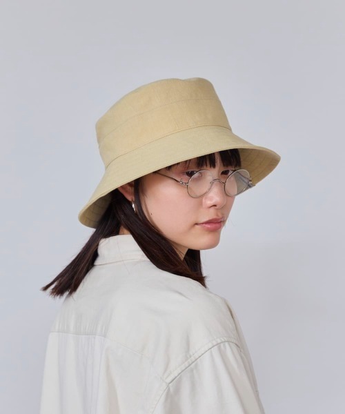 OVERRIDE(オーバーライド)の「OVERRIDE COTTON LINEN HAT SGP / オーバーライド(ハット・レディース・ブラック/ピンク/イエロー/ベージュ・L 59cm/M/57.5cm)」の16枚目の写真
