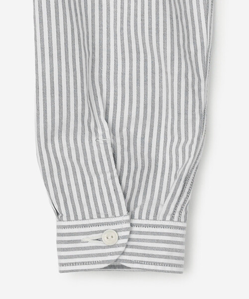 DANTON（ダントン）の「DANTON | オックスフォード バンドカラーシャツ STRIPE WOMEN（シャツ/ブラウス・レディース・ブルー系その他5・36/38/34）」の5枚目の写真