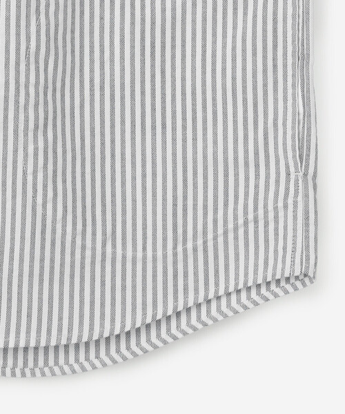 DANTON（ダントン）の「DANTON | オックスフォード バンドカラーシャツ STRIPE WOMEN（シャツ/ブラウス・レディース・ブルー系その他5・36/38/34）」の6枚目の写真