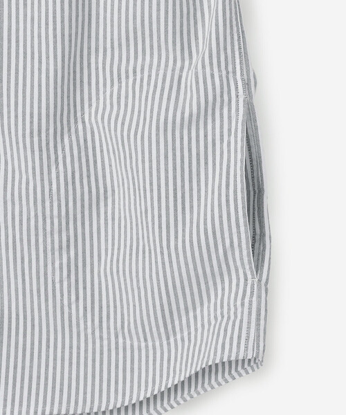 DANTON（ダントン）の「DANTON | オックスフォード バンドカラーシャツ STRIPE WOMEN（シャツ/ブラウス・レディース・ブルー系その他5・36/38/34）」の7枚目の写真