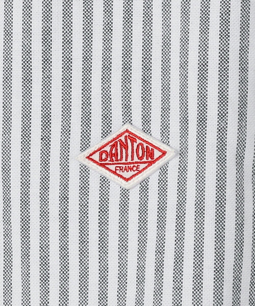 DANTON（ダントン）の「DANTON | オックスフォード バンドカラーシャツ STRIPE WOMEN（シャツ/ブラウス・レディース・ブルー系その他5・36/38/34）」の8枚目の写真
