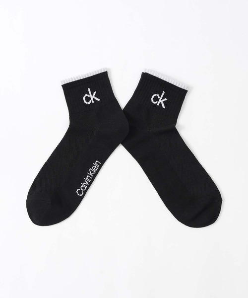 Calvin Klein(カルバン・クライン)の「【3足セット】Calvin Klein メンズ レディース 抗菌防臭 甲メッシュ TOPライン ショートソックス 2572504(ソックス/靴下・メンズ・その他1/ブラック・L/M/S)」の12枚目の写真