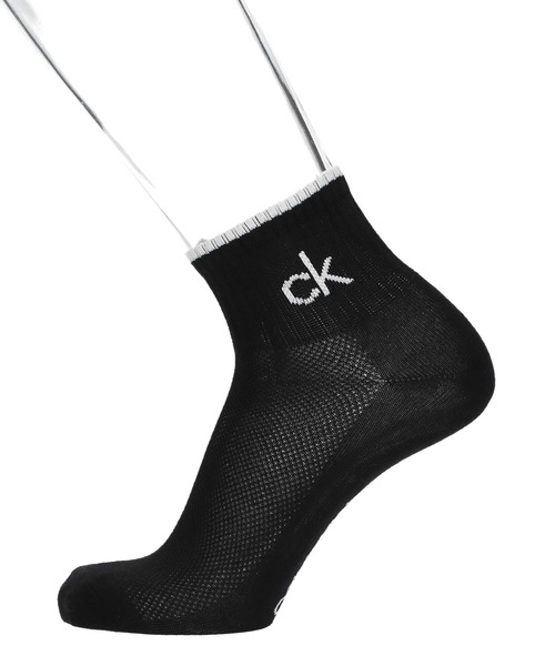 Calvin Klein(カルバン・クライン)の「【3足セット】Calvin Klein メンズ レディース 抗菌防臭 甲メッシュ TOPライン ショートソックス 2572504(ソックス/靴下・メンズ・その他1/ブラック・L/M/S)」の13枚目の写真