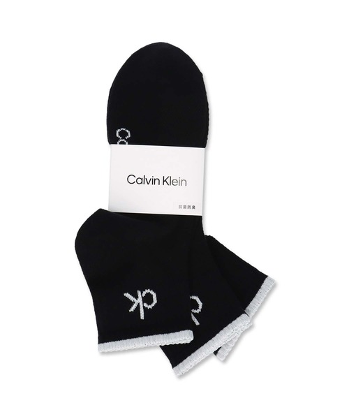 Calvin Klein(カルバン・クライン)の「【3足セット】Calvin Klein メンズ レディース 抗菌防臭 甲メッシュ TOPライン ショートソックス 2572504(ソックス/靴下・メンズ・その他1/ブラック・L/M/S)」の15枚目の写真