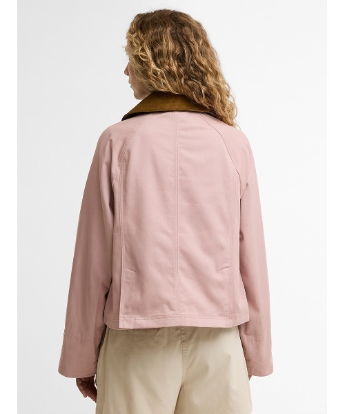 Barbour(バブアー)の「CROPPED BEADNELL / クロップド ビードネル カジュアルジャケット(レディース)(ブルゾン・レディース・パープル/クリーム/オリーブ/ピンク・10/8)」の13枚目の写真