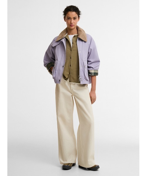 Barbour(バブアー)の「CROPPED BEADNELL / クロップド ビードネル カジュアルジャケット(レディース)(ブルゾン・レディース・パープル/クリーム/オリーブ/ピンク・10/8)」の17枚目の写真
