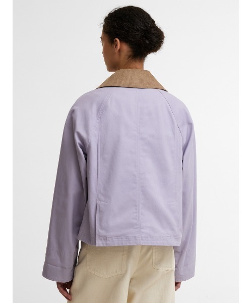 Barbour(バブアー)の「CROPPED BEADNELL / クロップド ビードネル カジュアルジャケット(レディース)(ブルゾン・レディース・パープル/クリーム/オリーブ/ピンク・10/8)」の19枚目の写真