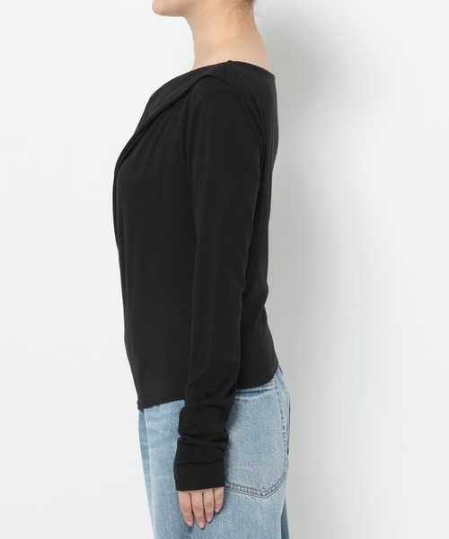 LOWRYS FARM（ローリーズファーム）の「ドレープオフショルプルオーバー 638373（Tシャツ/カットソー・レディース・グレー/ブラック/ベージュ/ピンク・FREE）」の14枚目の写真