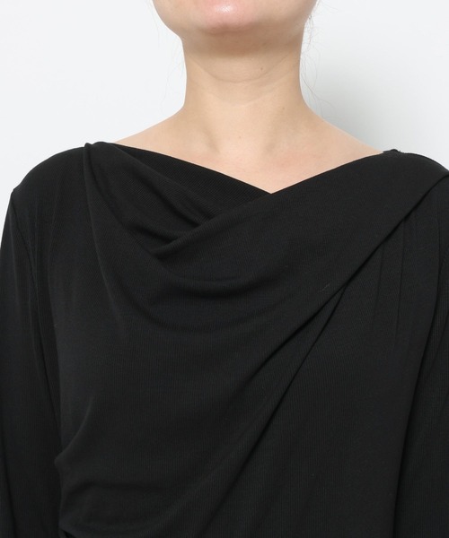 LOWRYS FARM（ローリーズファーム）の「ドレープオフショルプルオーバー 638373（Tシャツ/カットソー・レディース・グレー/ブラック/ベージュ/ピンク・FREE）」の12枚目の写真