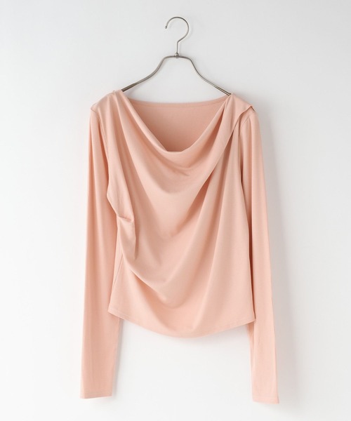 LOWRYS FARM（ローリーズファーム）の「ドレープオフショルプルオーバー 638373（Tシャツ/カットソー・レディース・グレー/ブラック/ベージュ/ピンク・FREE）」の19枚目の写真