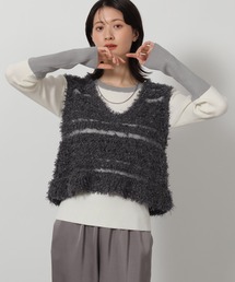 LAKOLE | チュールヤーンニットベスト / 657251(ベスト)