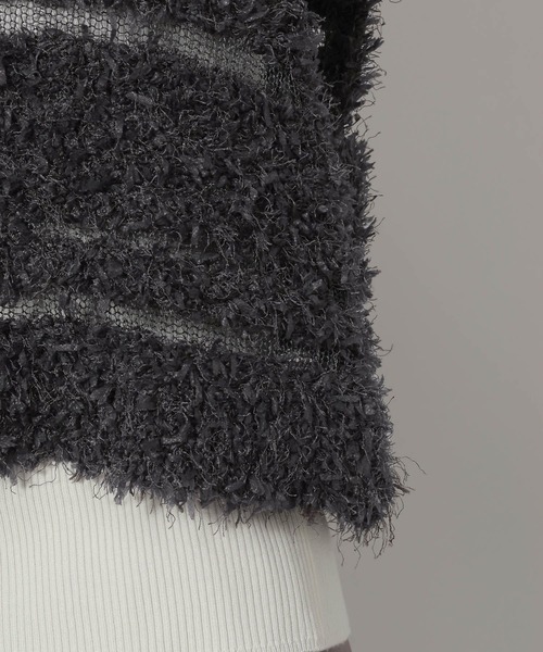 LAKOLE（ラコレ）の「チュールヤーンニットベスト / 657251（ベスト・レディース・アイボリー/イエロー/チャコール・FREE）」の17枚目の写真