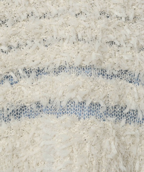 LAKOLE（ラコレ）の「チュールヤーンニットベスト / 657251（ベスト・レディース・アイボリー/イエロー/チャコール・FREE）」の20枚目の写真