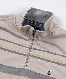 TETE（テット）の「【TETE SELECTION】裏毛パネルプリントトレーナー スウェット ハーフジップ ボーダー柄 カジュアル ストリー（スウェット）」