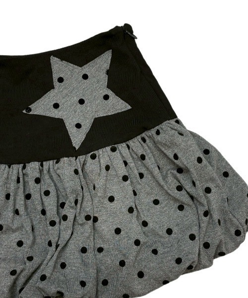 Never mind the XU(ネバーマインドザエックスユー)の「【Never mind the XU】star dot balloon skirt / 【ネバーマインド ザ エックスユー】スタードッドバルーンマイクロミニスカート(スカート・レディース・グレー・S)」の12枚目の写真