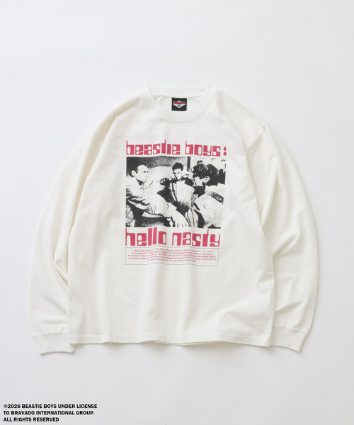 JOURNAL STANDARD relume（ジャーナルスタンダード　レリューム）の「BEASTIE BOYS / ビースティ・ボーイズ 別注 ヴィンテージ加工 ロンT（Tシャツ/カットソー・メンズ・モスグリーン/ホワイト/ブラック/マスタード・LARGE/MEDIUM）」の2枚目の写真