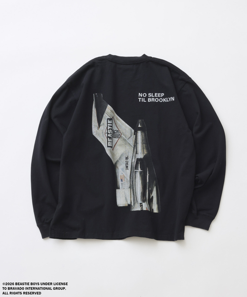 JOURNAL STANDARD relume（ジャーナルスタンダード　レリューム）の「BEASTIE BOYS / ビースティ・ボーイズ 別注 ヴィンテージ加工 ロンT（Tシャツ/カットソー・メンズ・モスグリーン/ホワイト/ブラック/マスタード・LARGE/MEDIUM）」の5枚目の写真