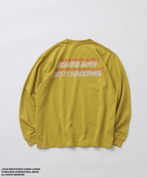 JOURNAL STANDARD relume（ジャーナルスタンダード　レリューム）の「BEASTIE BOYS / ビースティ・ボーイズ 別注 ヴィンテージ加工 ロンT（Tシャツ/カットソー・メンズ・モスグリーン/ホワイト/ブラック/マスタード・LARGE/MEDIUM）」の8枚目の写真