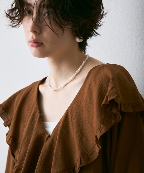 Trish（トリッシュ）の「淡水パールネックレス（ネックレス・レディース・ホワイト・FREE）」の4枚目の写真