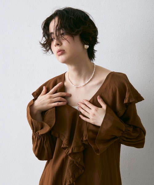 Trish（トリッシュ）の「淡水パールネックレス（ネックレス・レディース・ホワイト・FREE）」の6枚目の写真