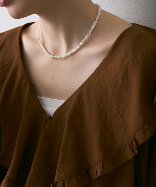 Trish（トリッシュ）の「淡水パールネックレス（ネックレス・レディース・ホワイト・FREE）」の13枚目の写真