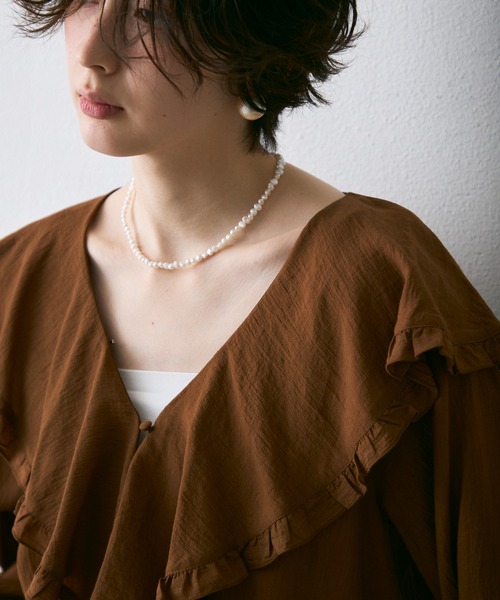 Trish（トリッシュ）の「淡水パールネックレス（ネックレス・レディース・ホワイト・FREE）」の3枚目の写真