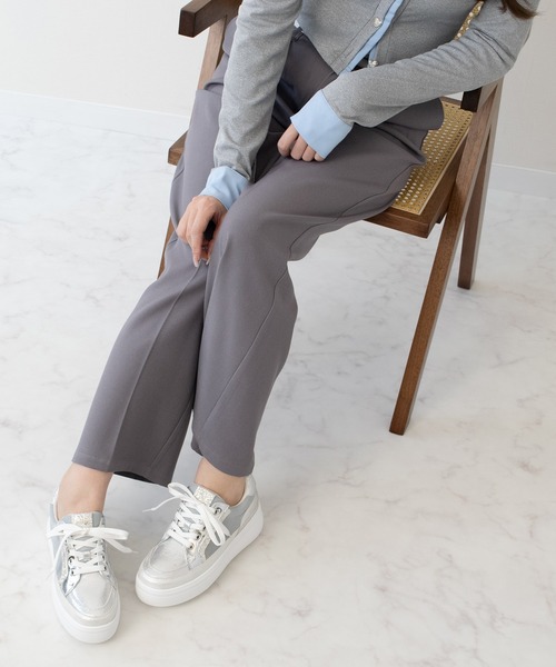 Bridget Birkin（ブリジットバーキン）の「【Bridget Birkin】グリッターメッシュスニーカー(565011)（スニーカー・レディース・シルバー/ブラック・M/S）」の9枚目の写真