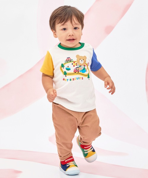 HOT BISCUITS(ホットビスケッツ)の「ビーンズ×乗り物プリント 半袖Tシャツ(Tシャツ/カットソー・キッズ・マルチ・120cm/110cm/100cm/90cm/80cm)」の3枚目の写真