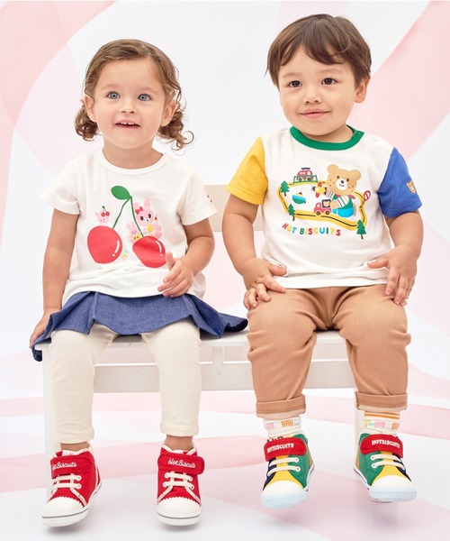 HOT BISCUITS(ホットビスケッツ)の「ビーンズ×乗り物プリント 半袖Tシャツ(Tシャツ/カットソー・キッズ・マルチ・120cm/110cm/100cm/90cm/80cm)」の4枚目の写真