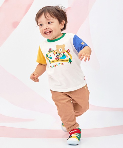 HOT BISCUITS(ホットビスケッツ)の「ビーンズ×乗り物プリント 半袖Tシャツ(Tシャツ/カットソー・キッズ・マルチ・120cm/110cm/100cm/90cm/80cm)」の2枚目の写真