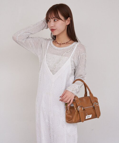 CIAOPANIC（チャオパニック）の「【She desires...】刺繍レースサロペット（サロペット/オーバーオール・レディース・ホワイト・ONE SIZE）」の17枚目の写真