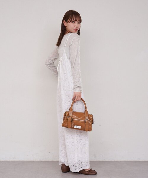 CIAOPANIC（チャオパニック）の「【She desires...】刺繍レースサロペット（サロペット/オーバーオール・レディース・ホワイト・ONE SIZE）」の13枚目の写真