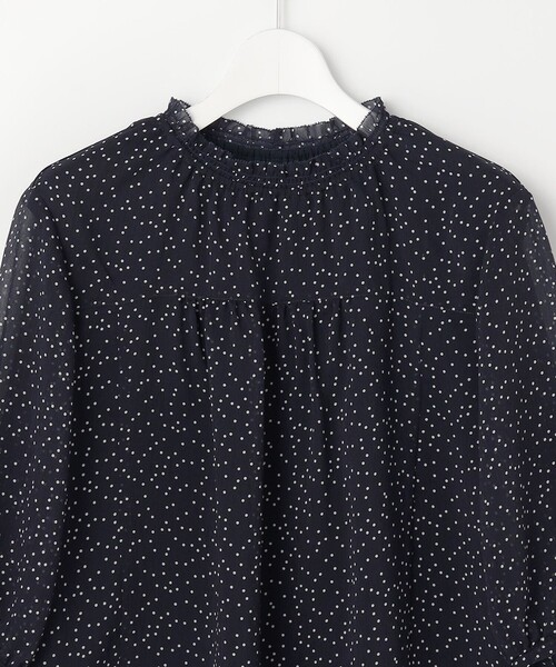 J.PRESS Ladies(J.プレス レディス)の「シアードットプリント カットソー(Tシャツ/カットソー・レディース・ネイビー系5/ベージュ系5・SMALL)」の10枚目の写真