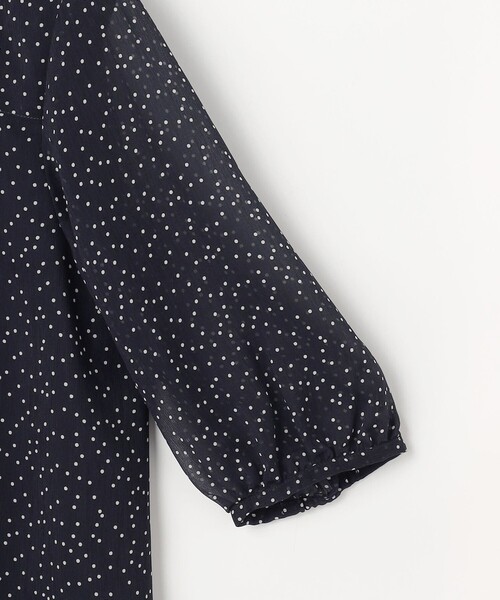 J.PRESS Ladies(J.プレス レディス)の「シアードットプリント カットソー(Tシャツ/カットソー・レディース・ネイビー系5/ベージュ系5・SMALL)」の11枚目の写真