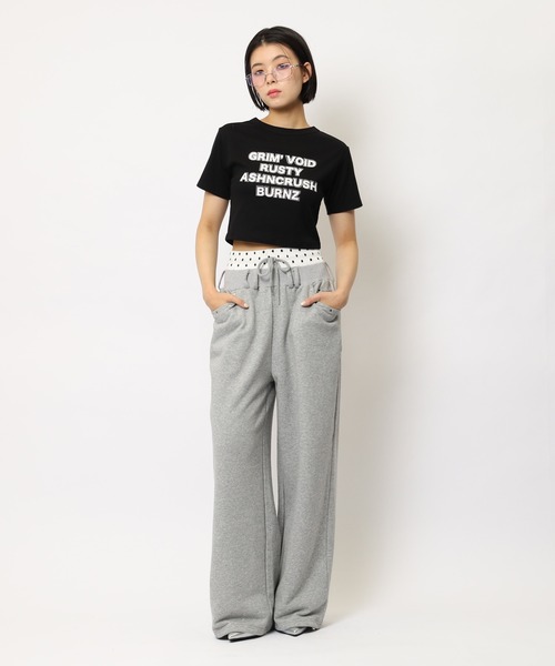 SPIRALGIRL(スパイラルガール)の「ラインストーンロゴミニTシャツ(Tシャツ/カットソー・レディース・ホワイト/ブラック/ドット/カモフラージュ・FREE)」の19枚目の写真