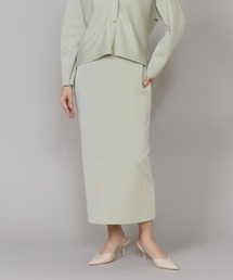 Aラインニットスカート【セットアップ対応】