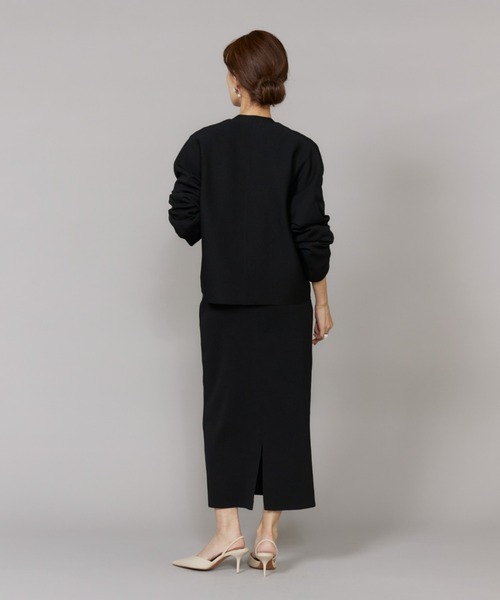 LE SOUK(ルスーク)の「Aラインニットスカート【セットアップ対応】(スカート・レディース・ブラック/グリーン系その他・フリー)」の11枚目の写真