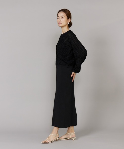 LE SOUK(ルスーク)の「Aラインニットスカート【セットアップ対応】(スカート・レディース・ブラック/グリーン系その他・フリー)」の13枚目の写真