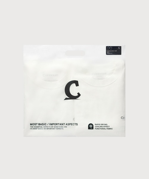 COVERNAT(カバーナット)の「COOL COTTON 2-PACK T-SHIRTS(Tシャツ/カットソー・メンズ・ホワイト×ブラック/ホワイト×ホワイト/ブラック×ブラック・SMALL/X-SMALL/XX-LARGE/X-LARGE/LARGE/MEDIUM)」の15枚目の写真