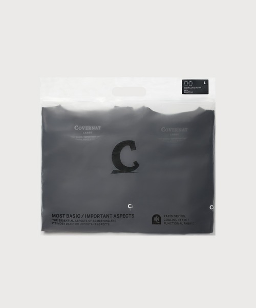 COVERNAT(カバーナット)の「COOL COTTON 2-PACK T-SHIRTS(Tシャツ/カットソー・メンズ・ホワイト×ブラック/ホワイト×ホワイト/ブラック×ブラック・SMALL/X-SMALL/XX-LARGE/X-LARGE/LARGE/MEDIUM)」の20枚目の写真