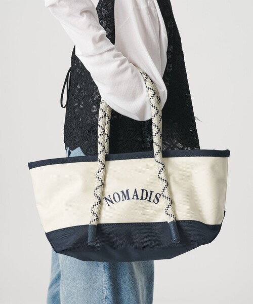 NOMADIS（ノマディス）の「＜NOMADIS＞CITY TREK/トートバッグ（トートバッグ・レディース・ワイン/ネイビー・FREE）」の3枚目の写真