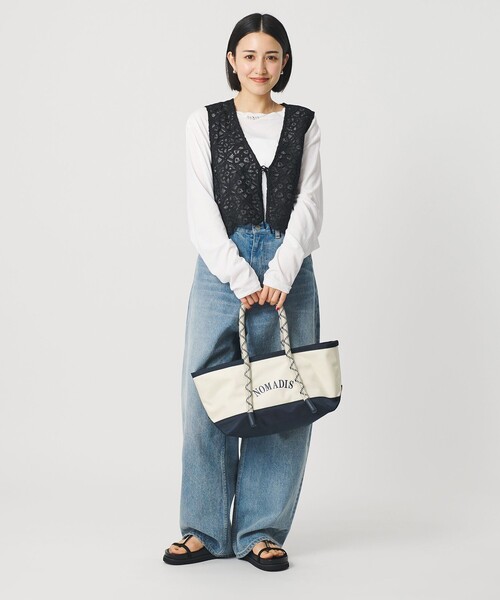 NOMADIS（ノマディス）の「＜NOMADIS＞CITY TREK/トートバッグ（トートバッグ・レディース・ワイン/ネイビー・FREE）」の4枚目の写真