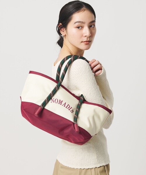 NOMADIS（ノマディス）の「＜NOMADIS＞CITY TREK/トートバッグ（トートバッグ・レディース・ワイン/ネイビー・FREE）」の5枚目の写真