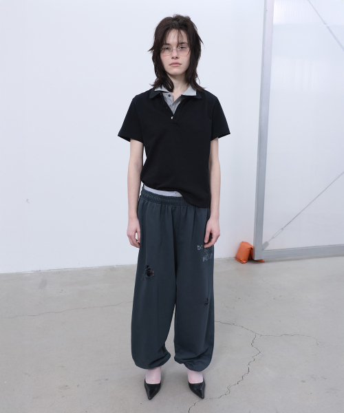 LCDC TM(エルシーディーシーティーエム)の「PRINTED SWEATPANTS (GREY)(スウェットパンツ・レディース・その他・OS)」の1枚目の写真