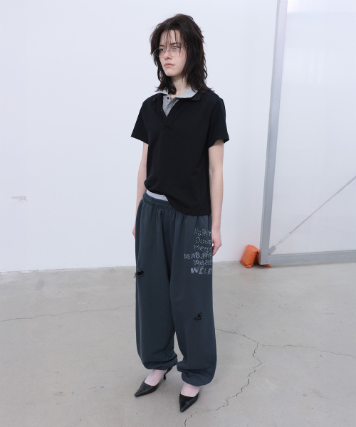 LCDC TM(エルシーディーシーティーエム)の「PRINTED SWEATPANTS (GREY)(スウェットパンツ・レディース・その他・OS)」の2枚目の写真