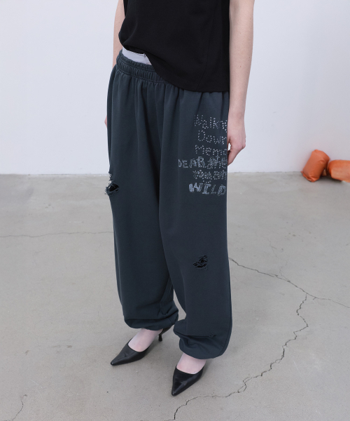 LCDC TM(エルシーディーシーティーエム)の「PRINTED SWEATPANTS (GREY)(スウェットパンツ・レディース・その他・OS)」の6枚目の写真