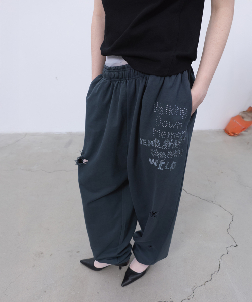 LCDC TM(エルシーディーシーティーエム)の「PRINTED SWEATPANTS (GREY)(スウェットパンツ・レディース・その他・OS)」の9枚目の写真