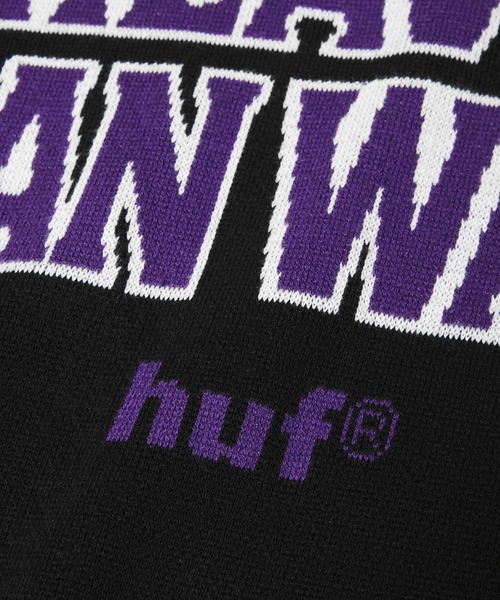 HUF(ハフ)の「HEAVEN CAN WAIT CREWNECK SWEATER(ニット/セーター・メンズ・ブラック・S/M/L/XL)」の4枚目の写真
