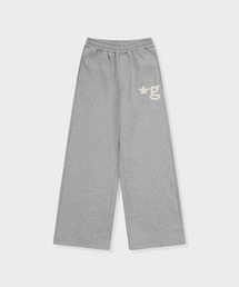 HAND WORK FLUFFY PANTS (GREY)